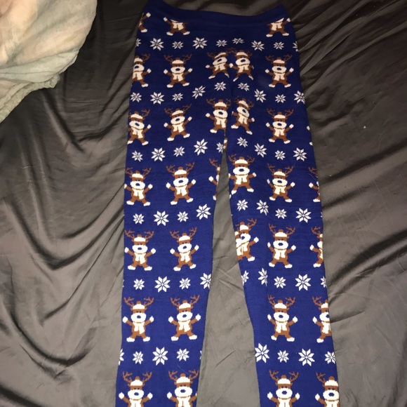 Christmas Reindeer Leggings - Picture 1 of 2